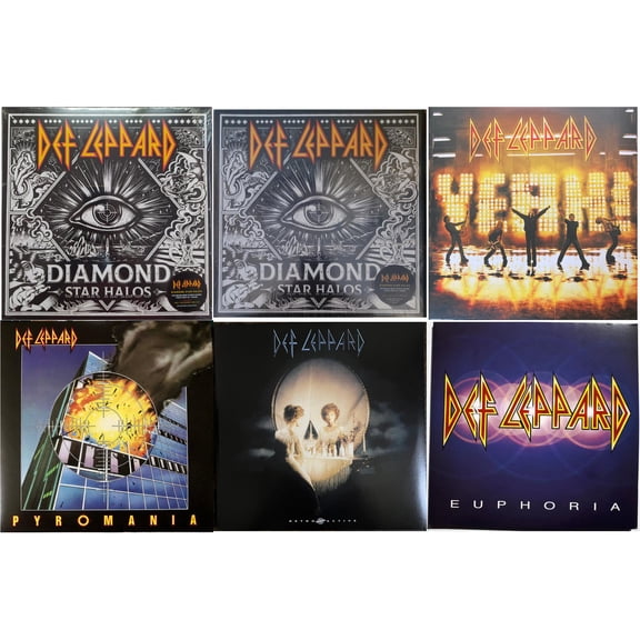 Diamond Star Halos (Clear Vinyl/2LP) & Diamond Star Halos (2LP) & Yeah! (2LP) & Pyromania & Retro Active (2LP) & Euphoria (2LP)