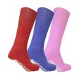 thumbnail image 1 of Diamond Star Non Skid Tube Socks Women 3 Pairs Premium Cushion Cotton Over The Calf Athletic Knee High Socks For Men (Pink,Blue,Red - 3 Pairs, Socks Size 9-11, Fit Women's Shoe Size 5-10), 1 of 1