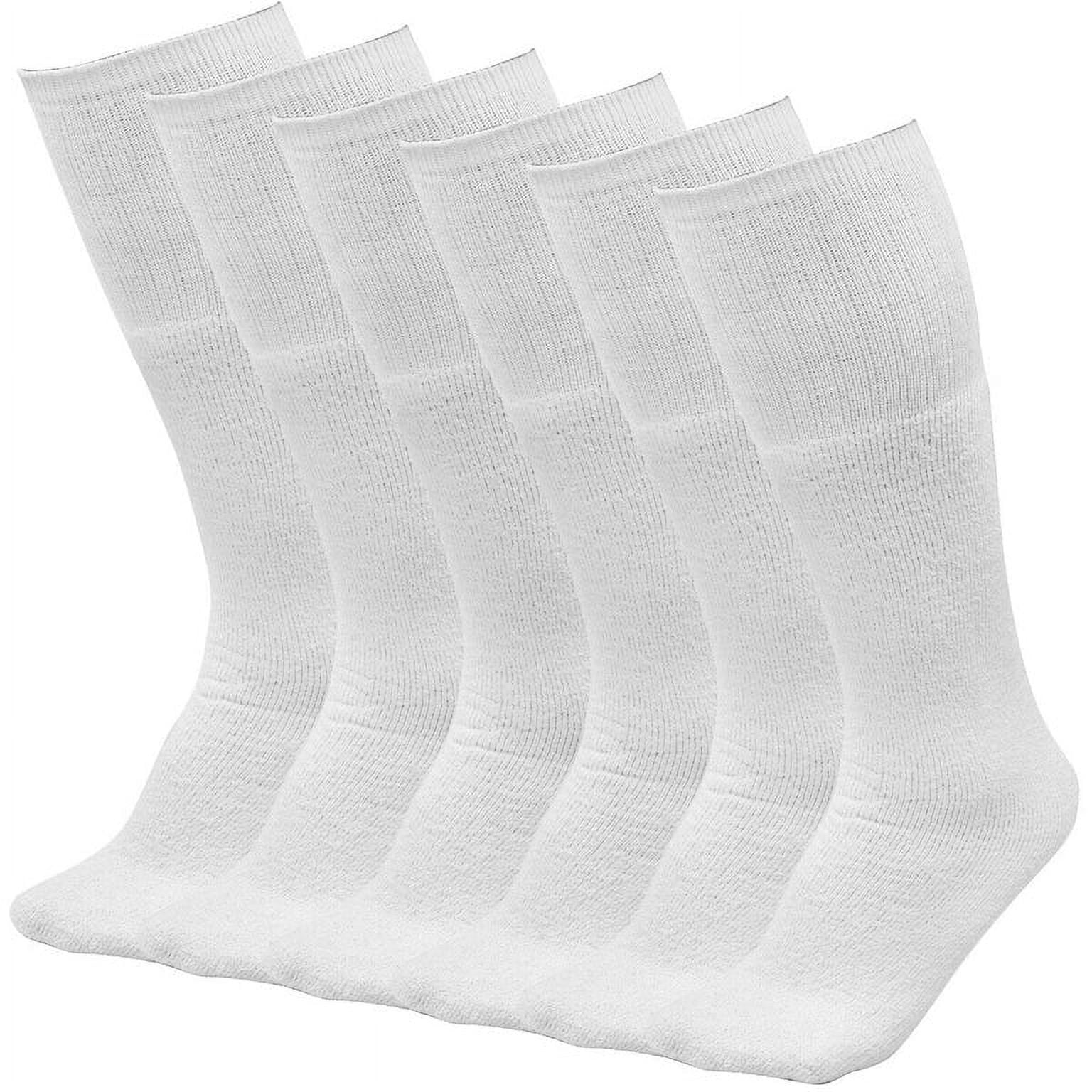 Diamond Star Tube Socks Men 6 Pairs Premium Cushion Cotton Over The