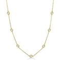thumbnail image 1 of Diamond Station Necklace Bezel-Set 14K Yellow Gold (0.50ct), 1 of 3