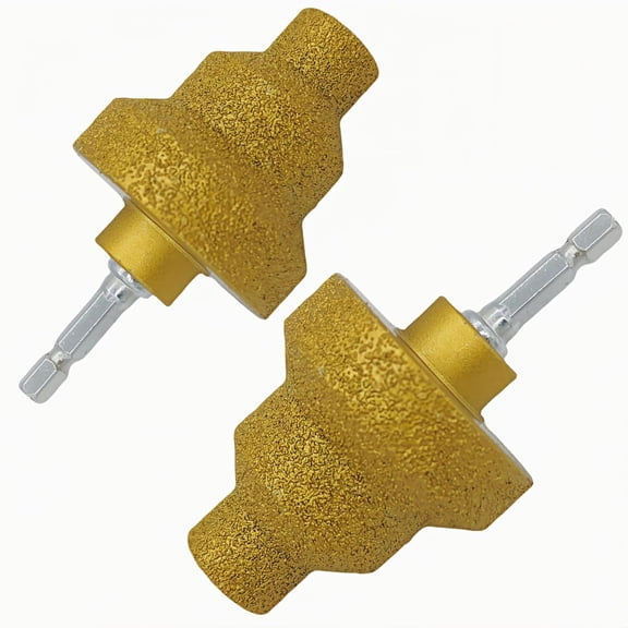 Diamond Step Drill Bit Set (20mm/35mm/50mm) - M10 Thread Hole Opener for Tile, Concrete, Marble - Chamfer & Polish with Angle Grinder