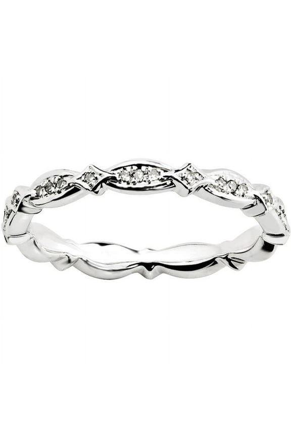 Diamond Sterling Silver Ring