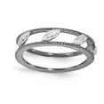 thumbnail image 1 of Diamond Sterling Silver Ruthenium-Plated Jacket Ring, 1 of 5