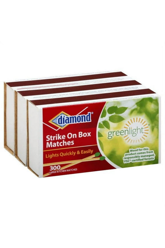 Strike on Box Kitchen Matches 3 pack, 300 Count