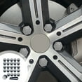 thumbnail image 1 of Diamond Studded Car Wheel Hub Screw Protection Cap Set | Multicolor | Scratch Resistant, Rust Proof Plastic Covers | 17mm Diameter | Pack of 20 | Universal Fit, 1 of 6