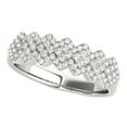 thumbnail image 1 of Diamond Studded Wide Ring in 14k White Gold 5/8 cttw SZ 7.5, 1 of 4