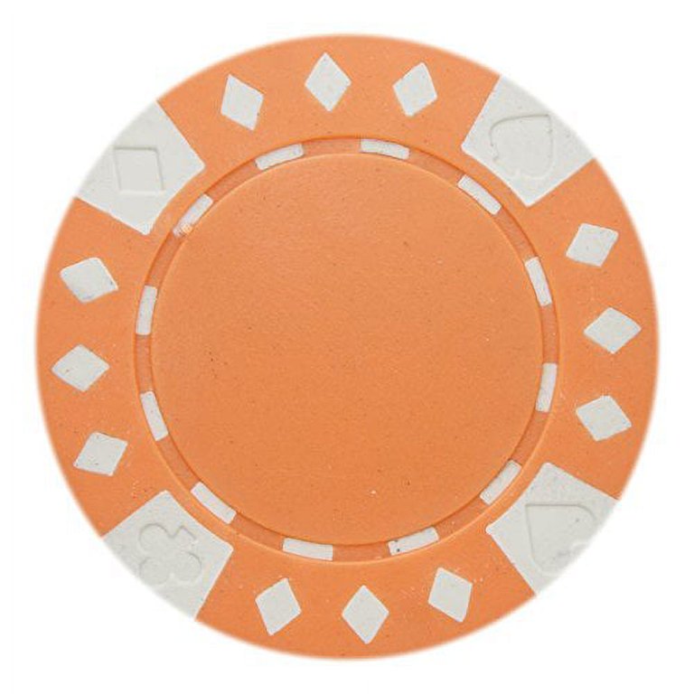 Orange Poker Chip