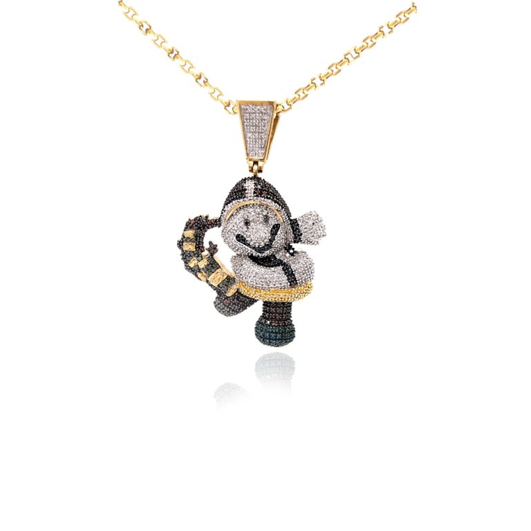 Mario diamond sale pendant