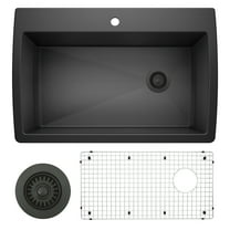 Diamond Super Single Dual Mount Kitchen Sink Kit with Accessories