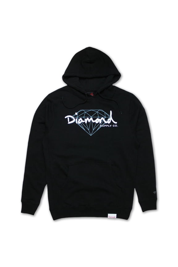 Diamond Supply Co Brilliant Script Hoodie Black