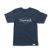 Diamond Supply Co Brilliant Script T-shirt Navy
