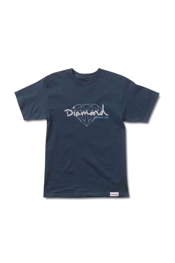 Diamond Supply Co Brilliant Script T-shirt Navy