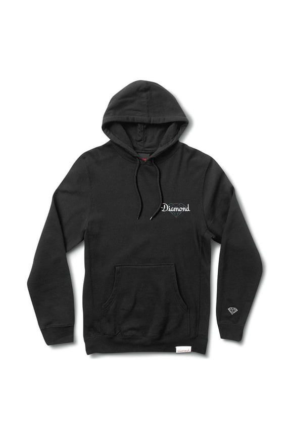 Diamond Supply Co Champagne Cut Pullover Hoodie Black