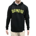 thumbnail image 1 of Diamond Supply Co. Men's Arch Diamond Logo Pullover Fleece Hoodie Sweatshirt (Large, Black/Yellow), 1 of 1