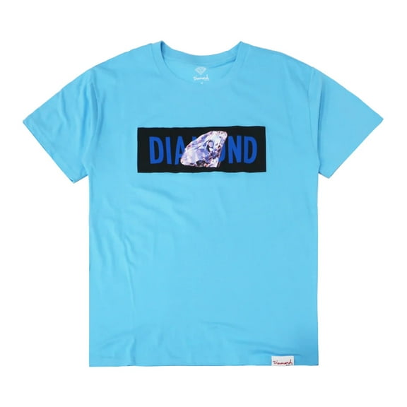 Diamond Supply Co. Men's Banded Logo Tee T-Shirt (Small, Light Blue)