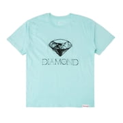 Diamond Supply Co. Mens Blueprint Graphic Print Tee T-Shirt Small, Teal