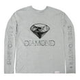 thumbnail image 1 of Diamond Supply Co. Men's Blueprint Long Sleeve Tee T-Shirt (X-Large, Heather Gray), 1 of 1