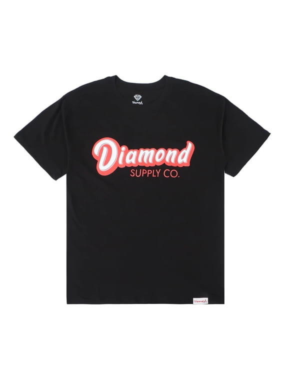 Men's Classic Retro Logo Tee T-Shirt (Small, Black)