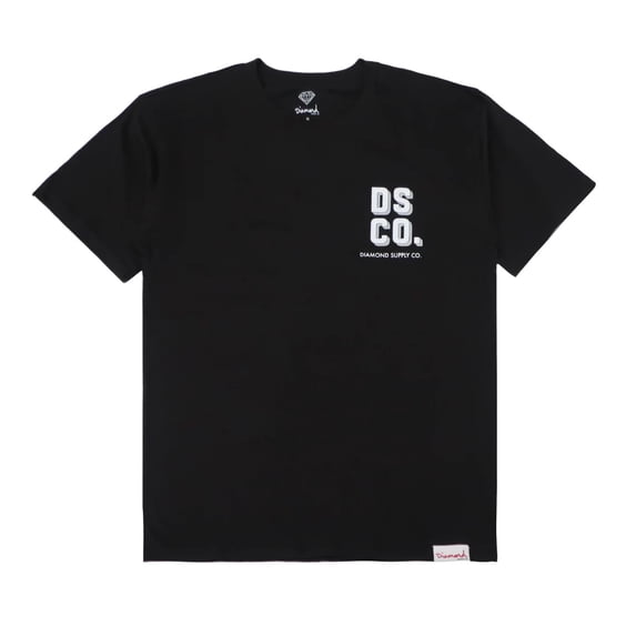 Diamond Supply Co. Men's DSCO Shadow Graphic Logo Tee T-Shirt (Large, Black)