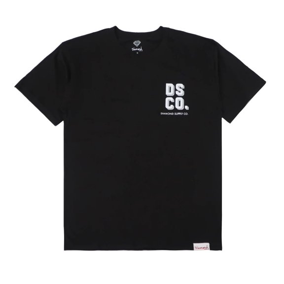 Diamond Supply Co. Men's DSCO Shadow Graphic Logo Tee T-Shirt (Small, Black)
