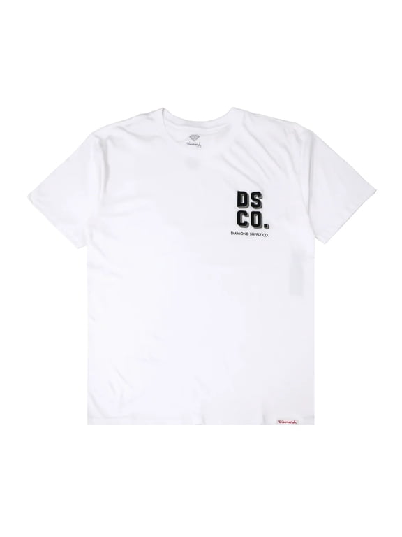 Men's DSCO Shadow Graphic Logo Tee T-Shirt (Small, White)