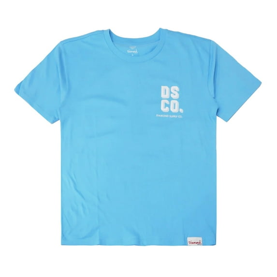 Diamond Supply Co. Men's DSCO Shadow Graphic Logo Tee T-Shirt (X-Large, Light Blue)