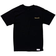 Diamond Supply Co. Mens Embroidered Gold Cursive Diamond Logo Tee T-Shirt Small, Black