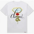 thumbnail image 1 of Diamond Supply Co. Men's Gold Rose Chain Diamond Tee T-Shirt (Small, White), 1 of 2