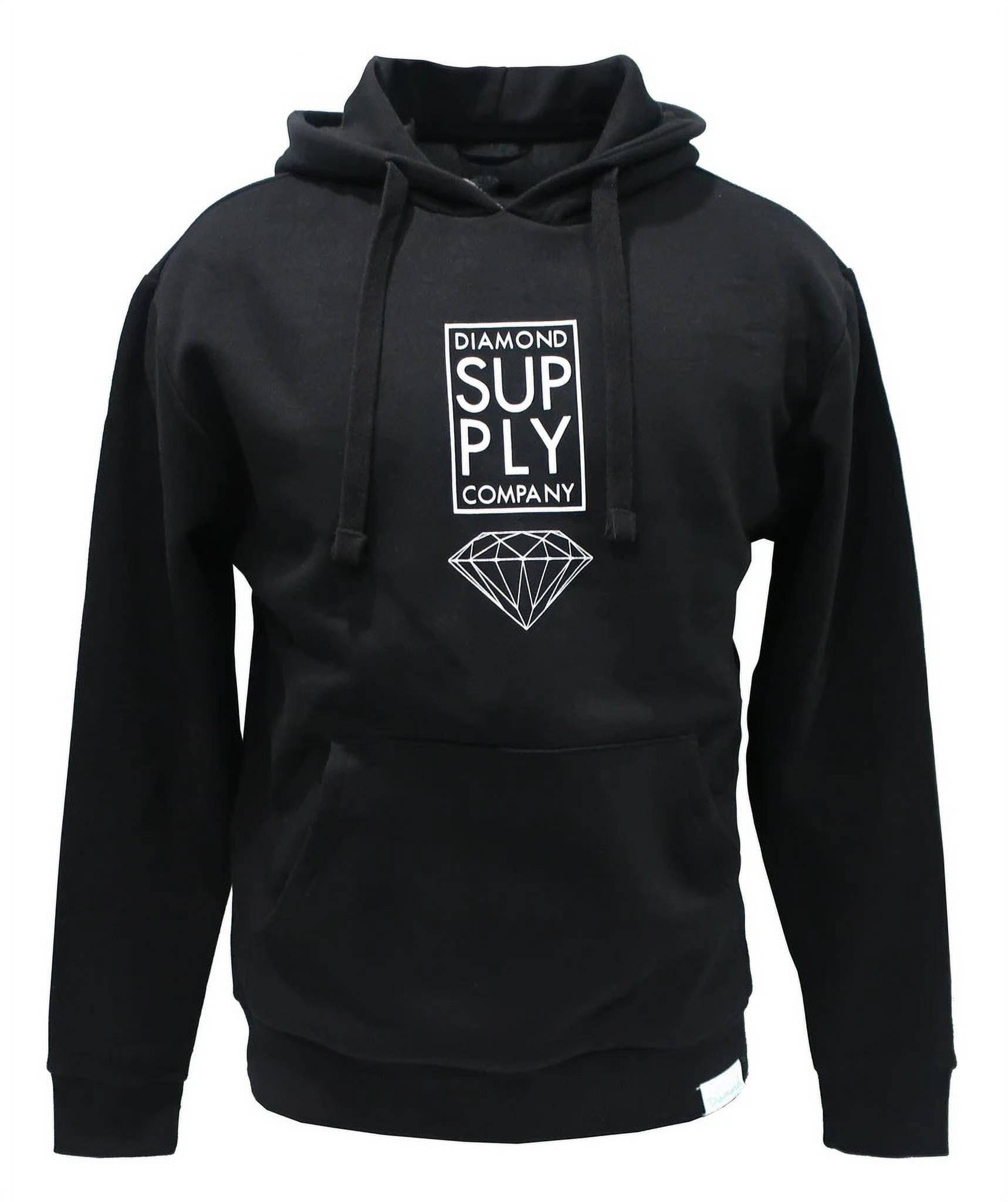Diamond Supply Co. Men s Graphic Logo Pullover Fleece Hoodie Sweatshirt Medium Stacked Black Walmart