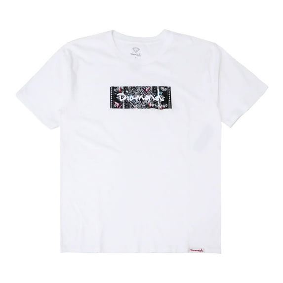 Diamond Supply Co. Men's Hummingbird Box Logo Tee T-Shirt (Medium, White)