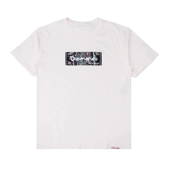 Diamond Supply Co. Men's Hummingbird Box Logo Tee T-Shirt (Small, Blush)