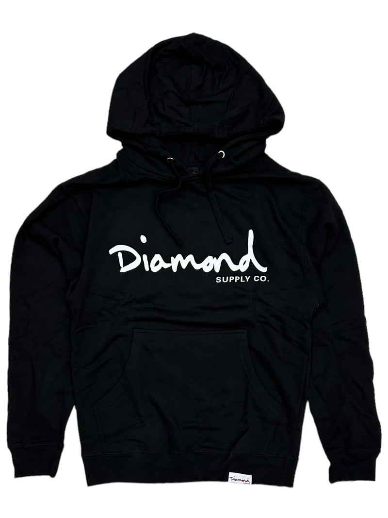 Diamond Supply Co. Men's OG Script Logo Pullover Fleece Hoodie