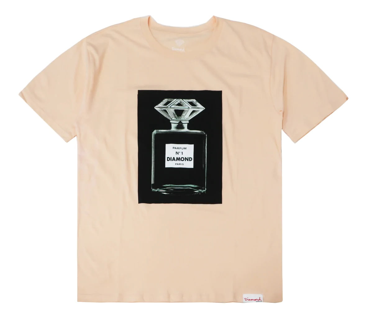 Diamond Supply Co. Men's Parfum Tee T-Shirt (X-Large, Peach), Size: XL, Beige