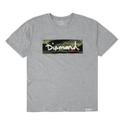 Diamond Supply Co. Mens Special Forces Box Logo Graphic Tee T-Shirt Small, Heather Gray
