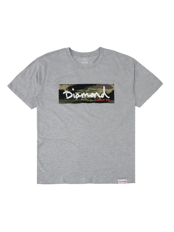 Men's Special Forces Box Logo Graphic Tee T-Shirt (Small, Heather Gray)