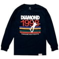 thumbnail image 1 of Diamond Supply Co. Men's T-Shirt 1998 Hardware Heavyweights Long Sleeve Tee (Small, Navy), 1 of 1