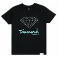 thumbnail image 1 of Diamond Supply Co. Men's T-Shirt OG Logo Short Sleeve Tee (X-Large, Black/Blue), 1 of 1