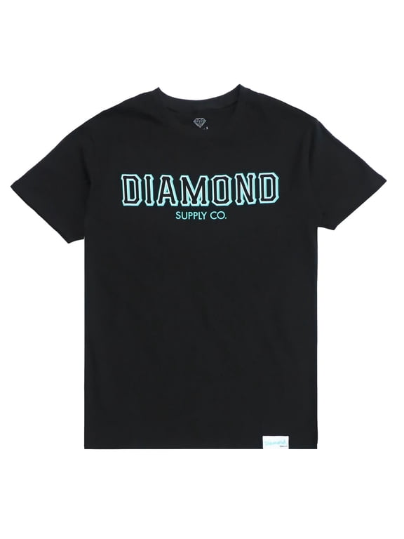 Men's T-Shirt SF Diamond Short Sleeve Tee (Medium, Black)