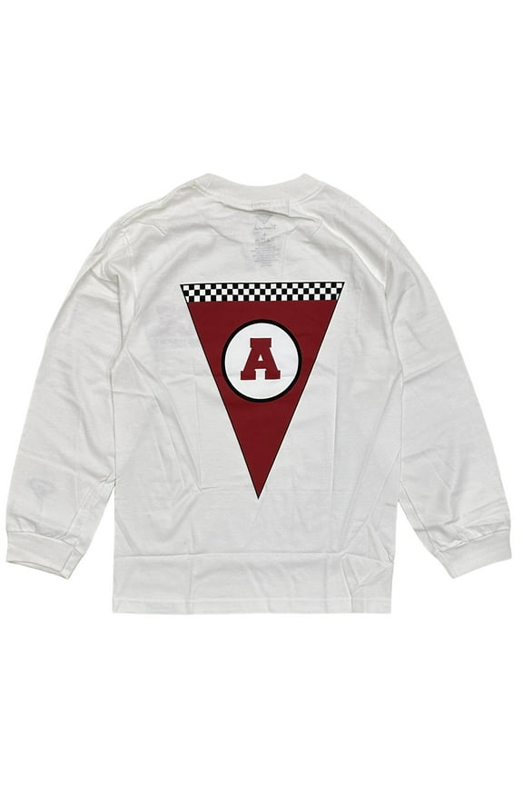 Men's X Ace Skateboard Trucks Long Sleeve Tee T-Shirt (Large, White)