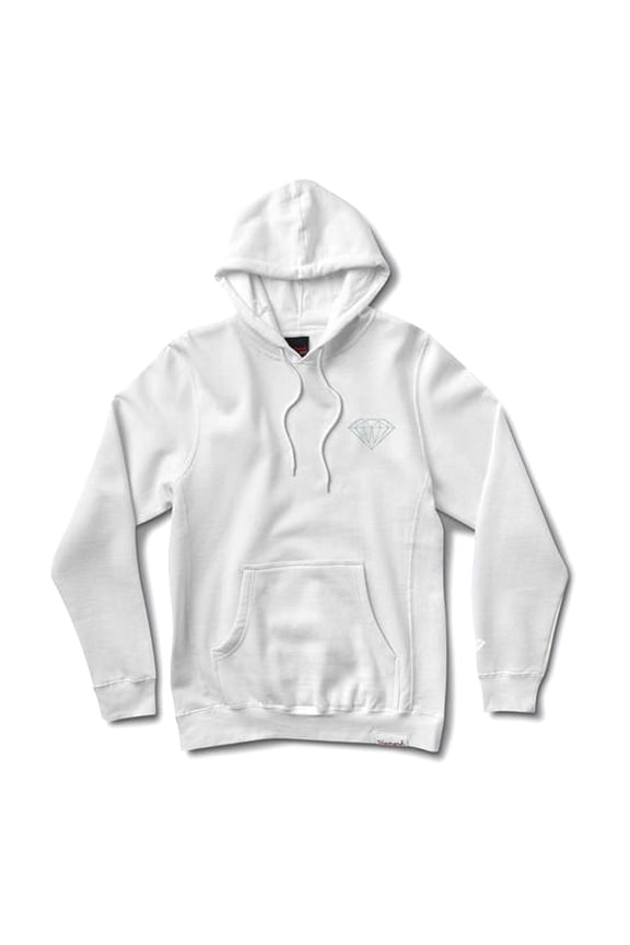 Diamond Supply Co Micro Brilliant Hoodie White