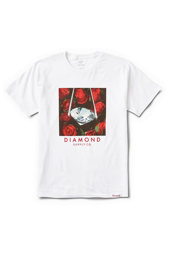 Diamond Supply Co Rose Diamond Tee White