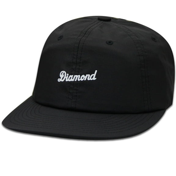 Diamond Supply Co Script Clipback Baseball Cap Black