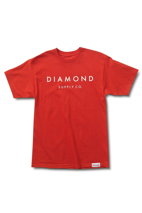 Diamond Supply Co Stone Cut Premium T-shirt Red