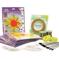 thumbnail image 1 of Diamond Tech International 411719 Sunburst Pre-Cut Stained Glass Classroom Pack, 6 x 7 in., Yellow - Pack of 10, 1 of 1