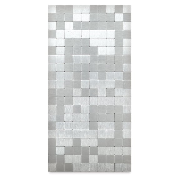 Diamond Tech Metal Tile Half Sheet - Stainless Steel, 15 mm Squares