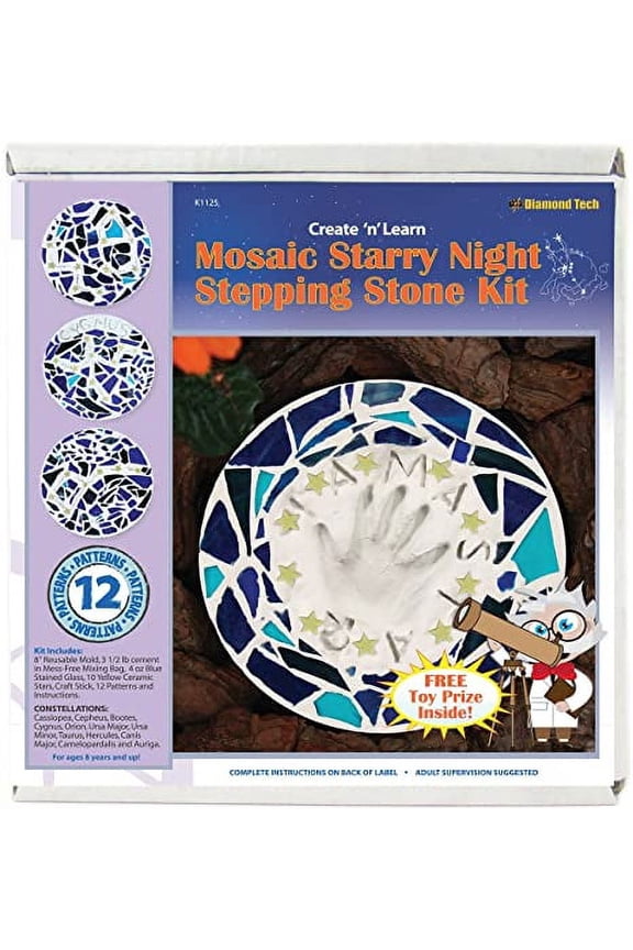 Diamond Tech Mosaic Stepping Stone Kit-Starry Night