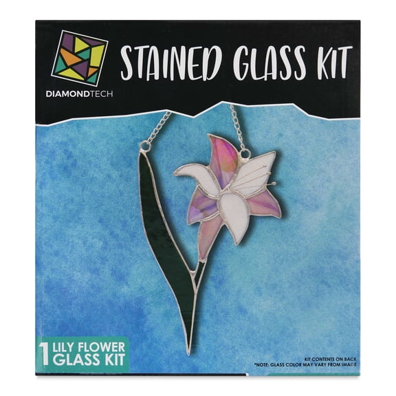 Diamond Tech Stained Glass Kit - Lily Flower