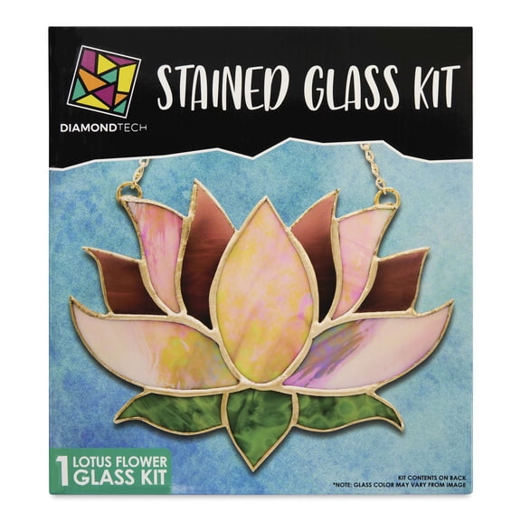Diamond Tech Stained Glass Kit - Lotus Flower