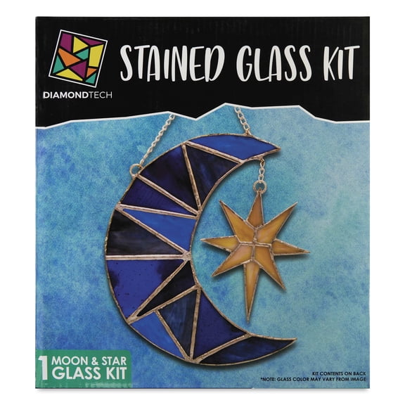 Diamond Tech Stained Glass Kit - Moon & Star