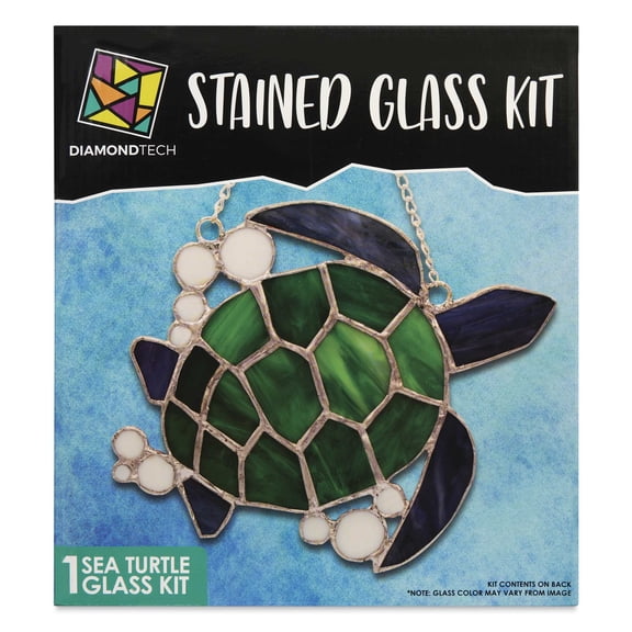 Diamond Tech Stained Glass Kit - Sea Turtle